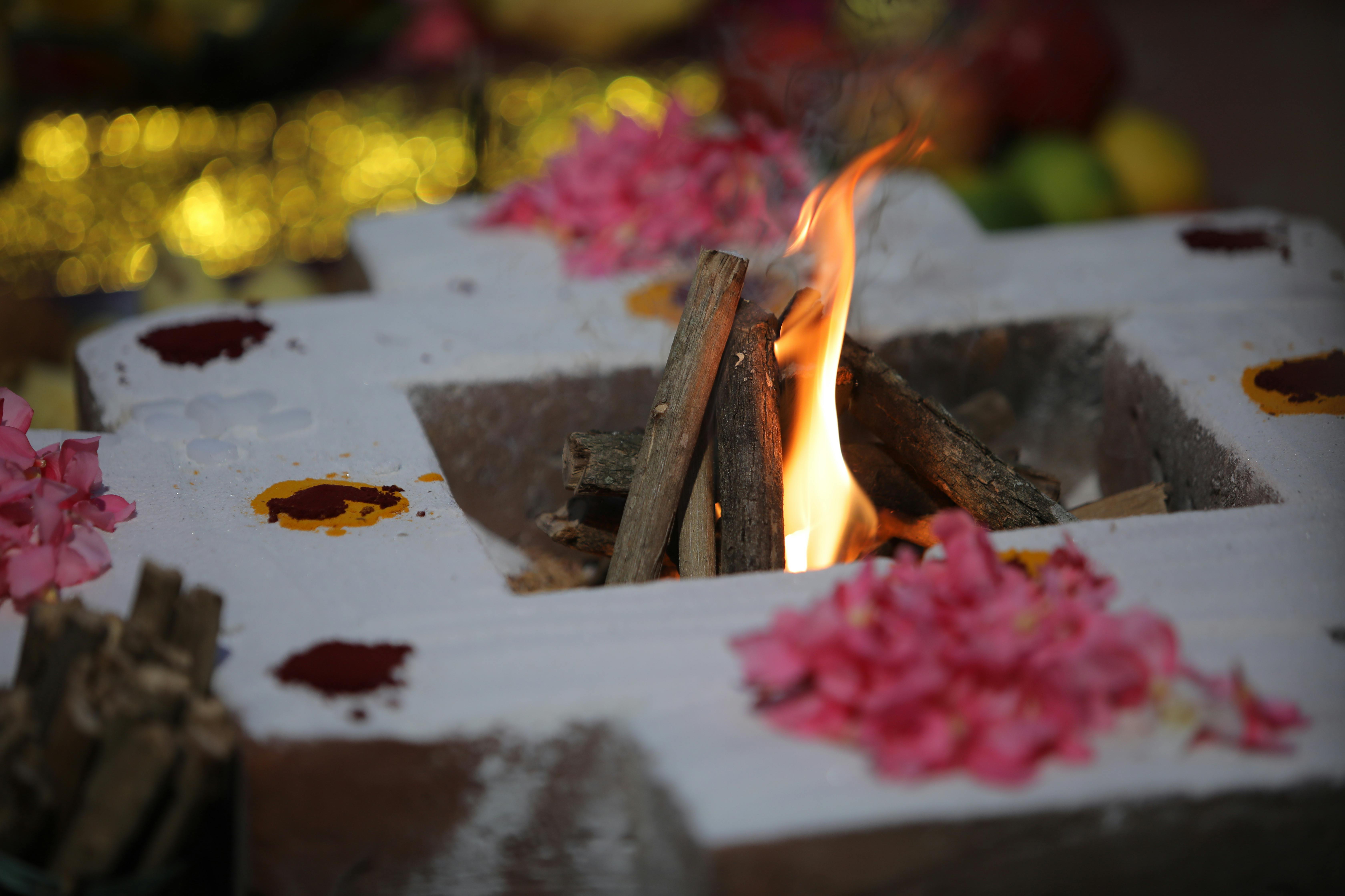 Rituals being performed